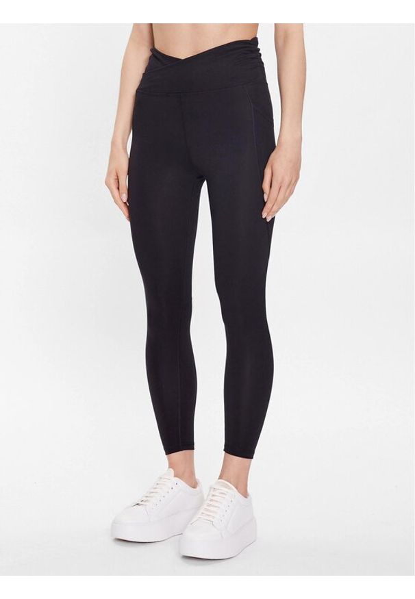 DKNY Sport Legginsy DP2P3052 Czarny Classic Fit. Kolor: czarny. Materiał: syntetyk. Styl: sportowy