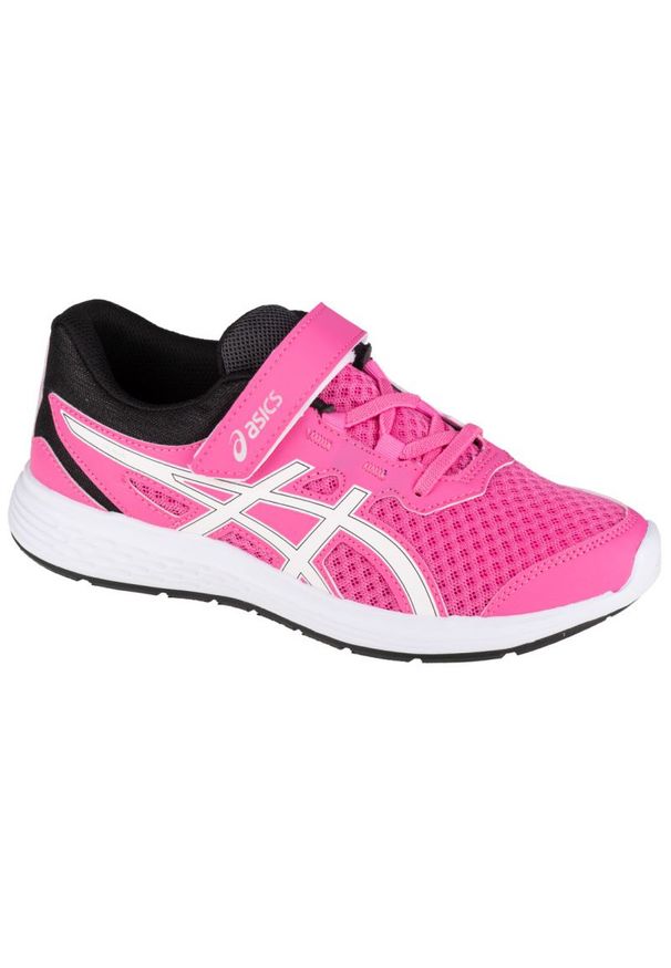 Buty Asics Ikaia 9 Ps Jr 1014A132-700 białe różowe. Okazja: na co dzień. Zapięcie: rzepy. Kolor: biały, wielokolorowy, różowy. Materiał: syntetyk, guma, materiał. Szerokość cholewki: normalna