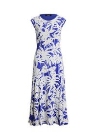 Lauren Ralph Lauren - LAUREN RALPH LAUREN Sukienka codzienna 200971078001 Niebieski Regular Fit. Okazja: na co dzień. Kolor: niebieski. Materiał: syntetyk. Typ sukienki: proste. Styl: casual #5