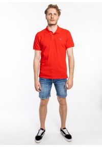 GANT - Koszulka męska Polo Gant Original (2201-620). Okazja: na co dzień. Typ kołnierza: polo. Kolor: czerwony. Styl: casual