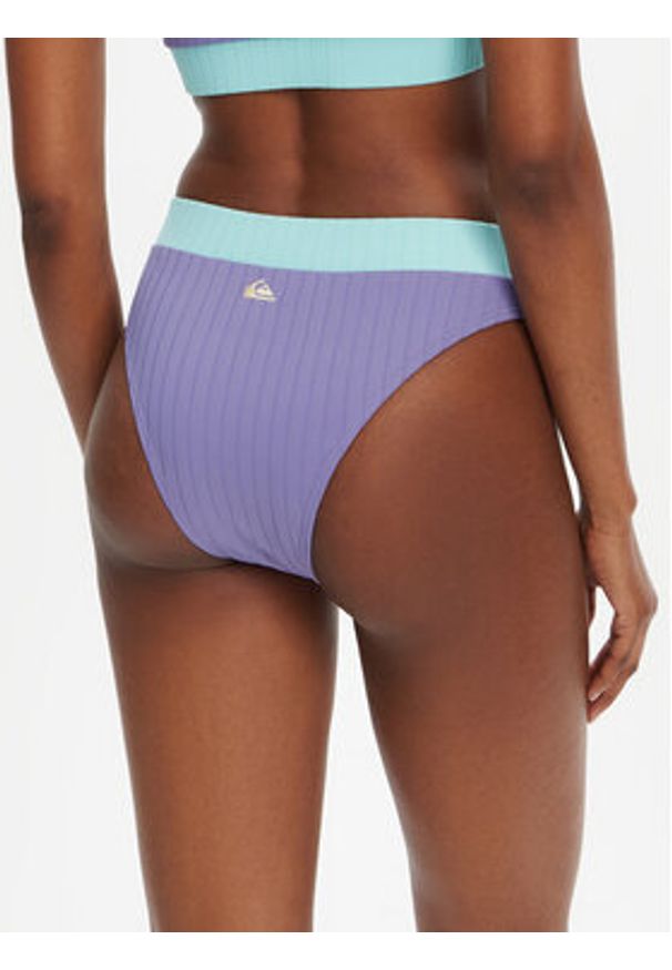 Quiksilver Dół od bikini Hi Cut Bottom EQWX403127 Niebieski. Kolor: niebieski. Materiał: syntetyk