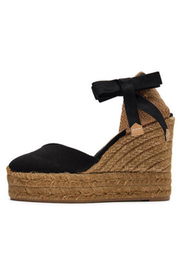 Castañer Espadryle Chiara T/8Ed/001 021458 Czarny. Kolor: czarny. Materiał: materiał