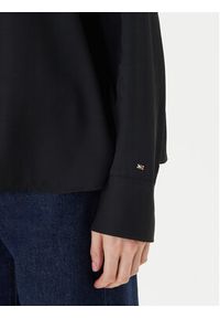 TOMMY HILFIGER - Tommy Hilfiger Bluzka WW0WW47339 Czarny Relaxed Fit. Kolor: czarny. Materiał: wiskoza #4