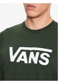 Vans T-Shirt Mn Vans Classic VN000GGG Khaki Classic Fit. Kolor: brązowy. Materiał: bawełna