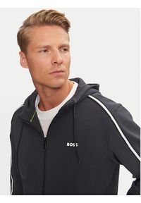 BOSS - Boss Bluza 50523912 Granatowy Regular Fit. Kolor: niebieski. Materiał: syntetyk, bawełna