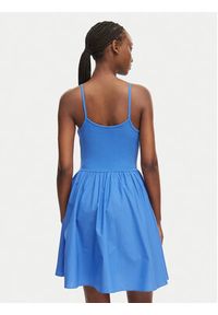Tommy Jeans Sukienka letnia DW0DW22352 Niebieski Slim Fit. Kolor: niebieski. Materiał: bawełna. Sezon: lato #5