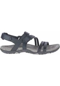 Buty do chodzenia damskie Merrell Sandspur Rose Convert. Zapięcie: rzepy. Kolor: czarny, wielokolorowy. Materiał: skóra, syntetyk, tkanina, materiał. Sport: turystyka piesza