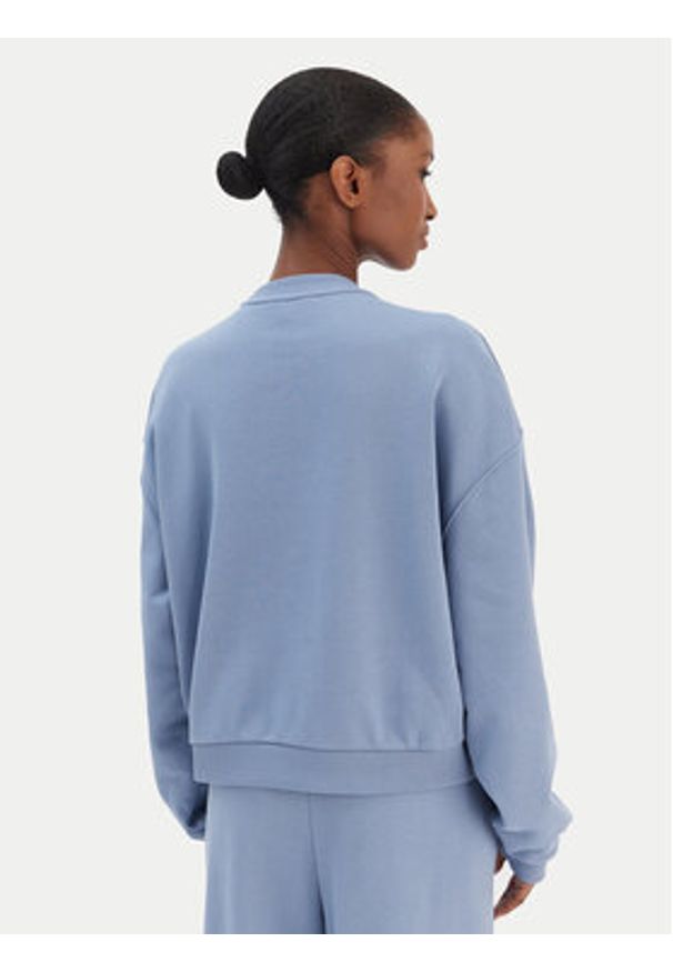 TOMMY HILFIGER - Tommy Hilfiger Bluza Script WW0WW48783 Niebieski Relaxed Fit. Kolor: niebieski. Materiał: bawełna