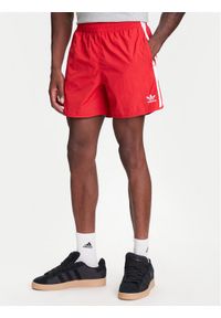 Adidas - adidas Szorty sportowe adicolor Classics Sprinter IU0771 Czerwony Regular Fit. Kolor: czerwony. Materiał: syntetyk. Styl: sportowy