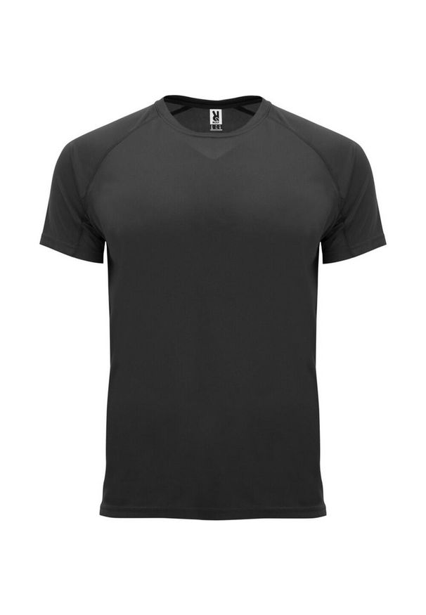 ROLY - Męska Koszulka Sportowa Z Krótkim Rękawem Bahrain. Kolor: czarny. Długość rękawa: krótki rękaw. Długość: krótkie. Sport: turystyka piesza