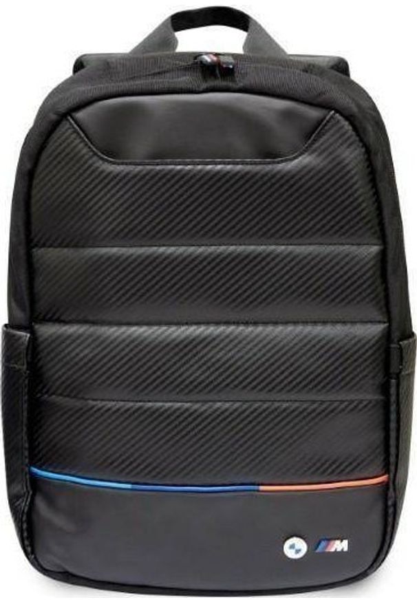 Plecak BMW Plecak LAPTOP 16" BMW Carbon&Nylon Tricolor (BMBP15PUCARTCBK) czarne. Kolor: czarny. Materiał: nylon