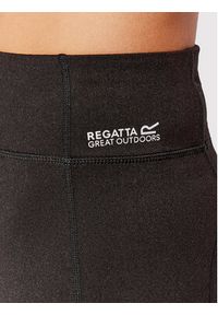 Regatta Legginsy Hollen II RWJ260R Czarny Slim Fit. Kolor: czarny. Materiał: syntetyk #4