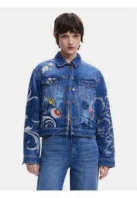 Desigual Kurtka jeansowa Misouri 25SWED55 Niebieski Regular Fit. Kolor: niebieski. Materiał: bawełna #1