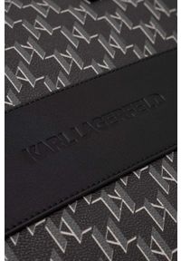 Karl Lagerfeld torba na laptopa kolor czarny. Kolor: czarny. Materiał: poliester #3