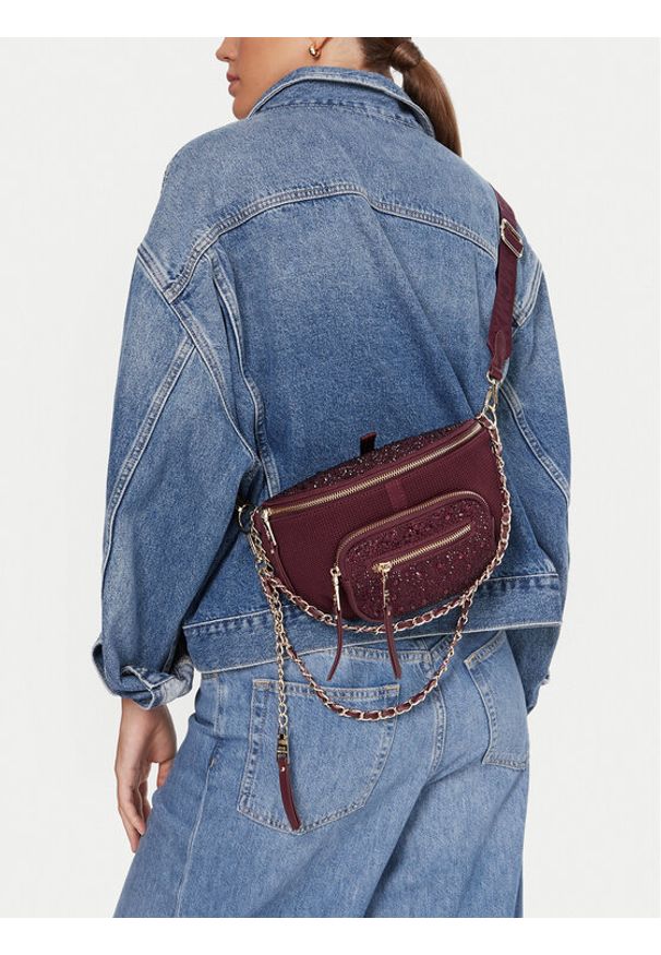 Steve Madden Torebka Bmaxima SM13000640 Bordowy. Kolor: czerwony. Materiał: skórzane