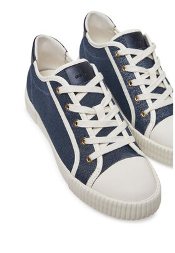 Geox Trampki D Blomiee D556HB 0AS54 C4084 Granatowy. Kolor: niebieski. Materiał: skóra