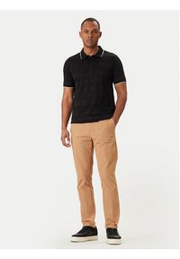 Karl Lagerfeld - KARL LAGERFELD Polo 745006 562201 Czarny Regular Fit. Typ kołnierza: polo. Kolor: czarny. Materiał: bawełna #4