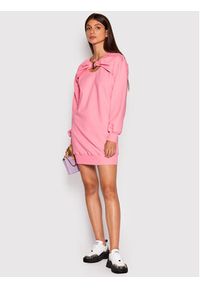 Versace Jeans Couture Bluza 73HAO978 Różowy Relaxed Fit. Kolor: różowy. Materiał: bawełna #2