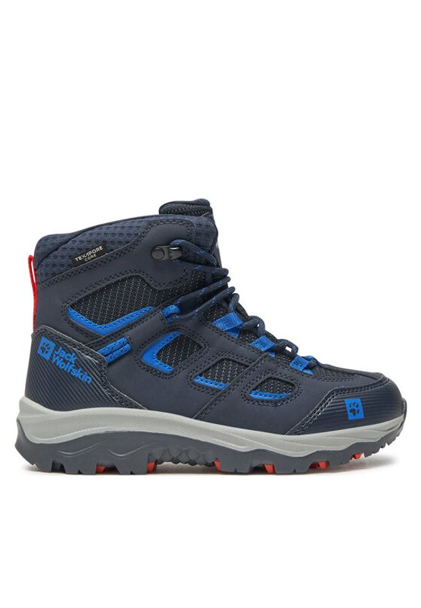 Jack Wolfskin Trekkingi Vojo Texapore Mid K 4042181 Granatowy. Kolor: niebieski. Materiał: skóra. Sport: turystyka piesza