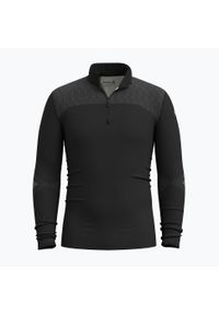 Bluza termoaktywna męska Smartwool Intraknit Thermal Merino Base Layer 1/4 Zip. Kolor: czarny. Sezon: zima. Sport: narciarstwo #2