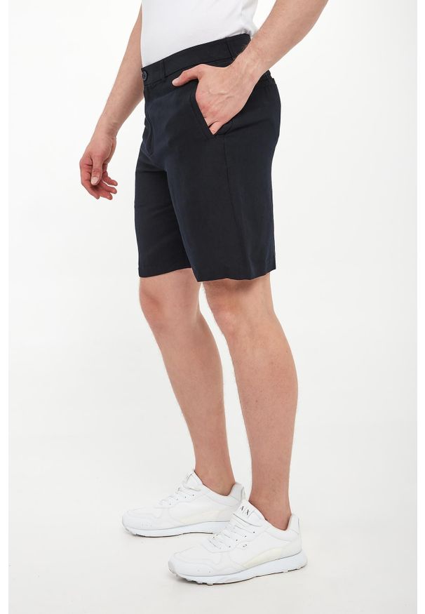 Armani Exchange - Bermudy męskie z lnem ARMANI EXCHANGE. Materiał: len