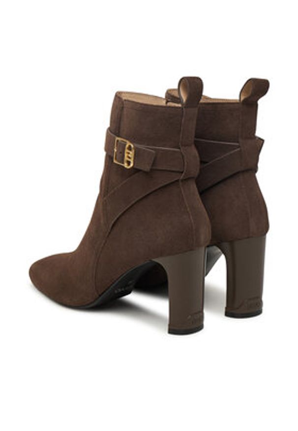 Liu Jo Botki Laila 01 SF5017 PX002 Brązowy. Kolor: brązowy. Materiał: zamsz, skóra