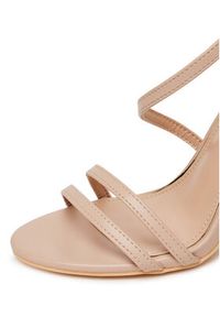 DeeZee Sandały F89725-252 Beżowy. Kolor: beżowy. Materiał: skóra
