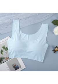 Intica - Biustonosz bezszwowy push-up z usztywnieniem Haruko. Kolor: niebieski. Materiał: materiał. Rodzaj stanika: push-up