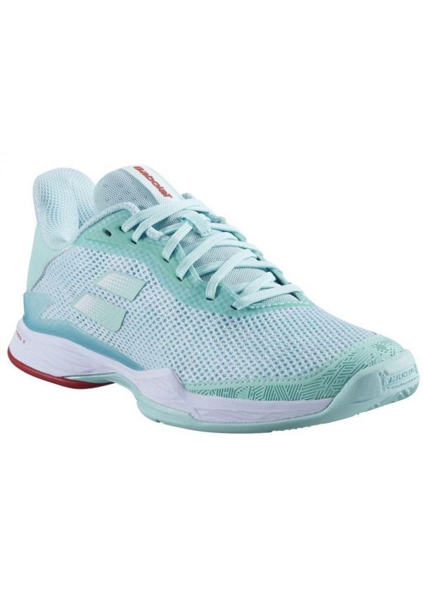 Buty tenisowe damskie Babolat Jet Tere Clay. Kolor: biały, wielokolorowy, niebieski. Sport: tenis