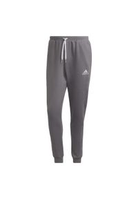 Spodnmie do piłki nożnej męskie Adidas Entrada 22 Sweat Pants. Kolor: szary. Materiał: poliester, dresówka, materiał, bawełna, polar #2