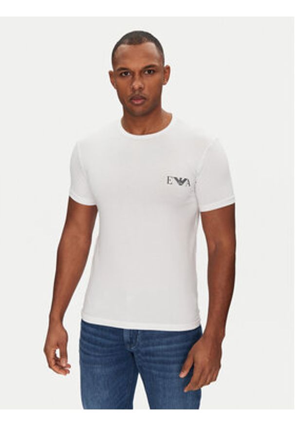 Emporio Armani Underwear Komplet 2 t-shirtów EM001849 AF10778 M0081 Kolorowy Slim Fit. Materiał: bawełna. Wzór: kolorowy