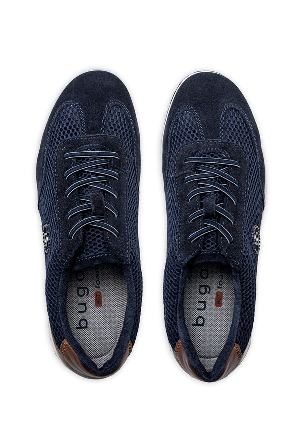 Sneakersy męskie granatowe Bugatti Stowe. Kolor: niebieski