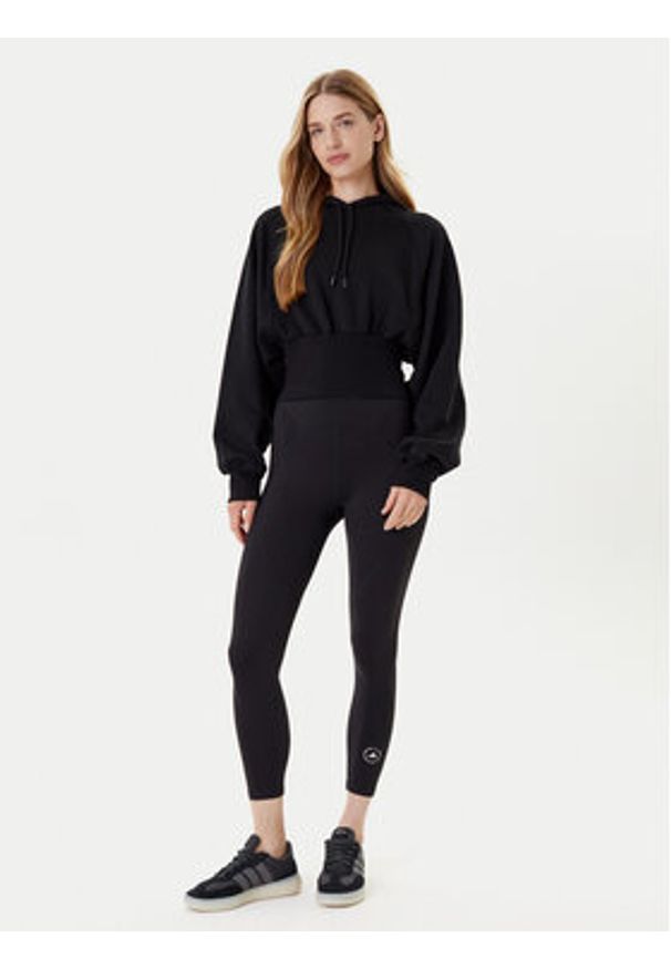 Adidas by Stella McCartney - adidas by Stella McCartney Bluza JG1543 Czarny Loose Fit. Kolor: czarny. Materiał: bawełna