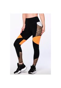 ZUMBA WEAR - Legginsy fitness damskie Zumba Wear Dance Crew z wysokim stanem. Stan: podwyższony. Kolor: czarny. Materiał: poliamid. Sport: fitness #1