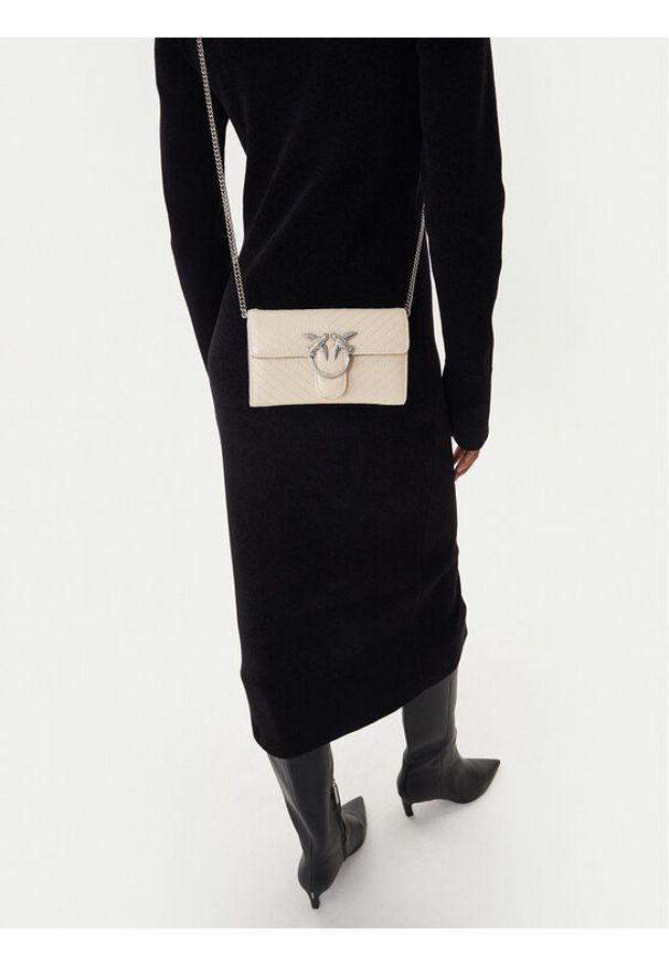 Pinko - PINKO Torebka Love One Wallet Light AI 25-26 PLTT 105344 A2JC Écru. Materiał: skórzane