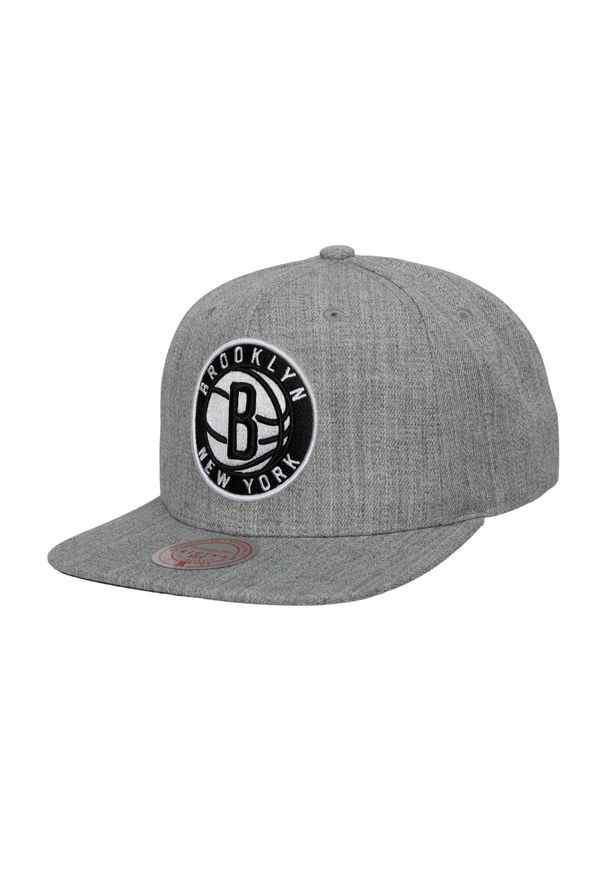 Mitchell & Ness - Czapka Brooklyn Nets Team Heather 2.0. Kolor: szary. Styl: sportowy