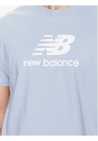 New Balance T-Shirt MT31541 Niebieski Relaxed Fit. Kolor: niebieski. Materiał: bawełna