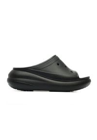 Buty do chodzenia damskie Crocs Crush Slide. Okazja: na plażę, na co dzień. Kolor: czarny. Materiał: syntetyk, materiał. Sezon: lato. Styl: sportowy, casual, elegancki