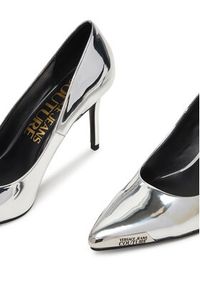 Versace Jeans Couture Szpilki 80VA3S50 ZS406 900 Srebrny. Kolor: srebrny. Materiał: skóra. Obcas: na szpilce #5