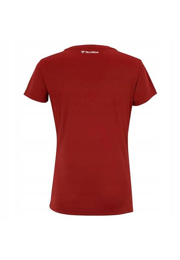 TECNIFIBRE - Koszulka tenisowa damska Tecnifibre Team Tech Tee. Kolor: czerwony, wielokolorowy, biały. Sport: tenis