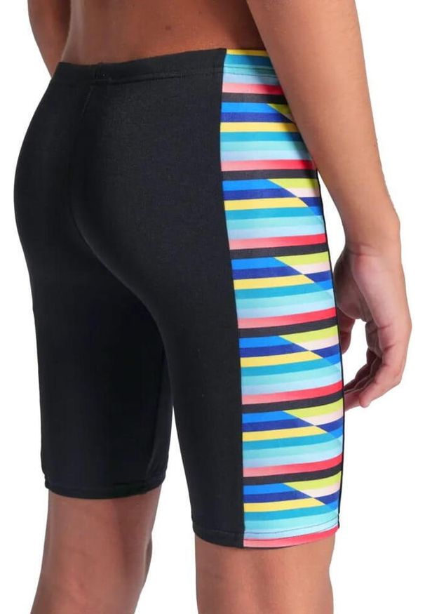 Spodenki do pływania Arena Stripe czarne - jammery. Kolor: czarny