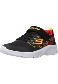 skechers - Obuwie Sportowe Dziecięce Skechers Microspec Texlor Boys. Zapięcie: rzepy. Kolor: czarny. Materiał: materiał, syntetyk, tkanina. Szerokość cholewki: normalna. Sport: turystyka piesza