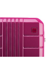 Wittchen - Duża walizka z polikarbonu żłobiona. Kolor: różowy. Materiał: poliester, guma #3