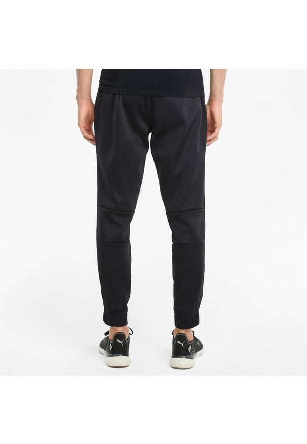 Spodnie Puma Train PWR Fleece, Mężczyźni. Kolor: czarny. Materiał: poliester, materiał. Sport: piłka nożna