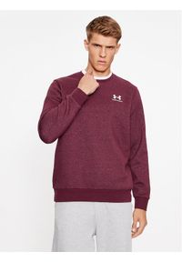 Under Armour Bluza Ua Essential Fleece Crew 1374250 Bordowy Loose Fit. Kolor: czerwony. Materiał: bawełna #1