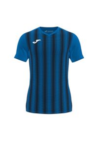 Koszulka do piłki nożnej męska Joma Boy Inter II z krótkim rękawem. Kolor: czarny, niebieski, wielokolorowy. Długość rękawa: krótki rękaw. Długość: krótkie. Sport: piłka nożna #1