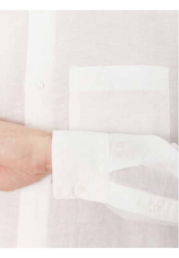 Calvin Klein Koszula K10K114488 Biały Regular Fit. Kolor: biały. Materiał: bawełna