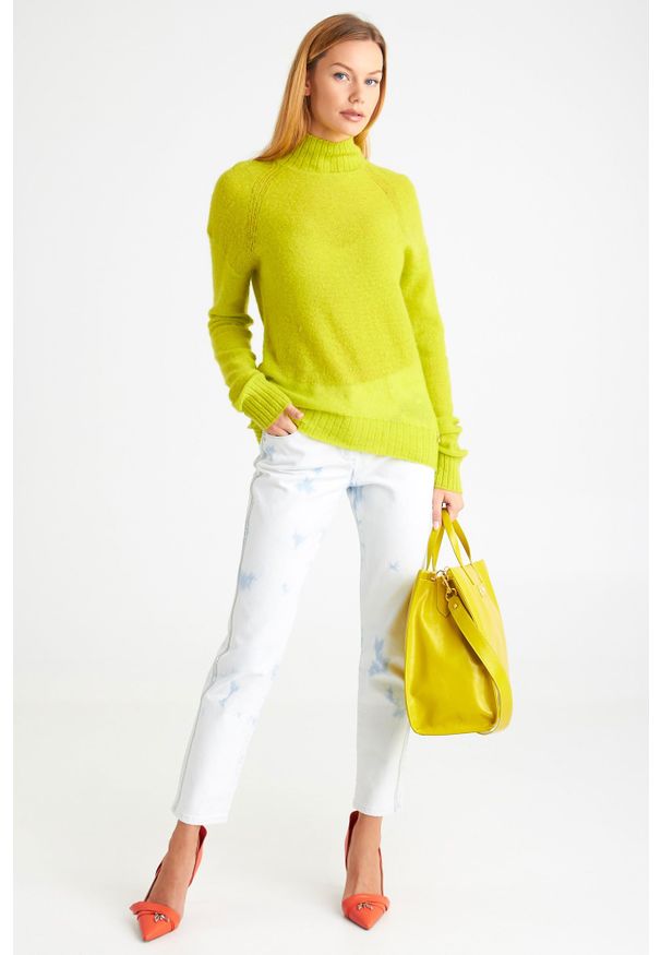 Sweter Patrizia Pepe do pracy, z golfem