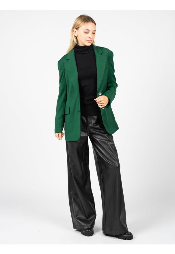 Silvian Heach Marynarka "Thomasin" | PGA22261GC | Thomasin | Kobieta | Zielony. Okazja: na co dzień. Kolor: zielony. Materiał: poliester, elastan, wiskoza. Styl: casual