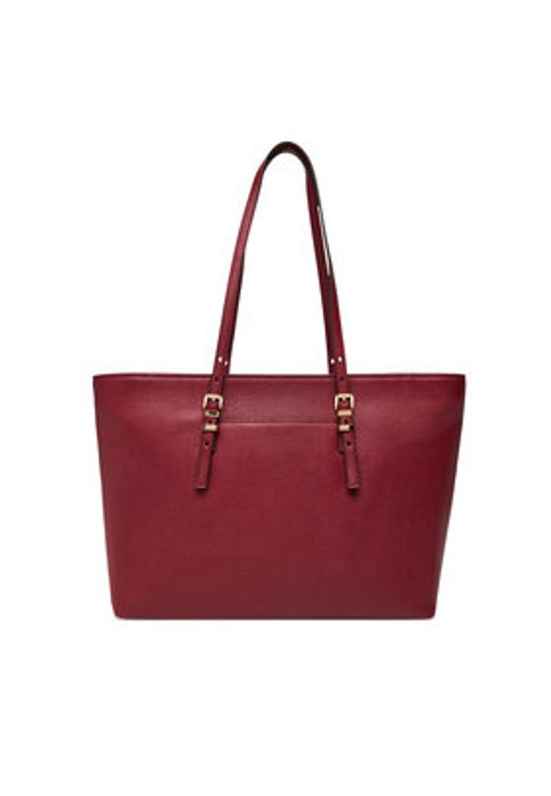 MICHAEL Michael Kors Torebka Quinn 30T5GQNT9L Bordowy. Kolor: czerwony. Materiał: skórzane